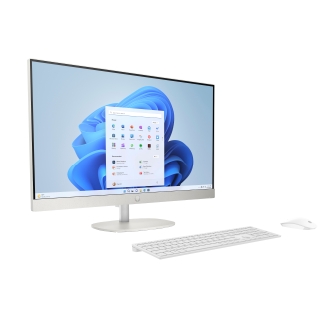 HP 27 inch All-in-One 27-cr0128ns PC Intel® Core i5 i5-1335U 68,6 cm (27") 1920 x 1080 Pixeles 16 GB DDR4-SDRAM 512 GB SSD Windows 11 Home Wi-Fi 6 (802.11ax) Blanco