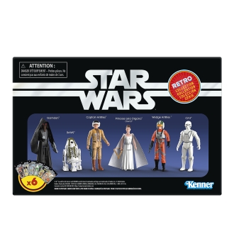 Figuras hasbro star wars retro collection 6 unidades