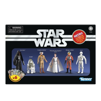 Figuras hasbro star wars retro collection 6 unidades
