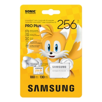 MEMORIA SD MICRO 256GB SAMSUNG SDXC PRO PLUS CLASE V30 CON ADAPTADOR A SD MB-MD256SA/LC1