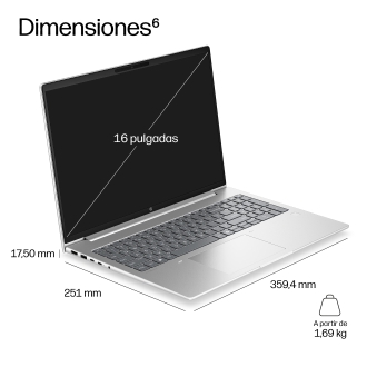 Portatil hp probook 4 g2i notebook ai core 5 - 320 -  48gb -  ssd 512gb -  16 pulgadas fhd+ -  w11p