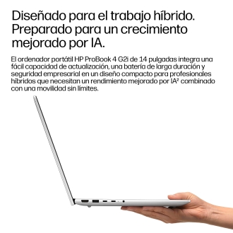 Portatil hp probook 4 g2i notebook ai core 7 - 350 -  32gb -  ssd 512gb -  14 pulgadas fhd+ -  w11p