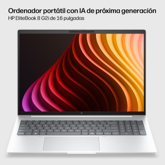 HP EB 8 G2I 16 AI U7 356H 32GB/1T PC Intel Core Ultra 7 Portátil 40,6 cm (16") WUXGA LPDDR5x-SDRAM 1 TB SSD Wi-Fi 7 (802.11be) Windows 11 Pro Plata