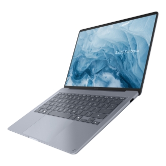 ASUS Zenbook 14 OLED UX3480AA-SU535W - Ordenador Portátil " WQXGA+ 120Hz (Intel Core Ultra 7 355, 24GB RAM, 512GB SSD, Graphics, Windows 11 Home) Azul ártico - Teclado QWERTY español
