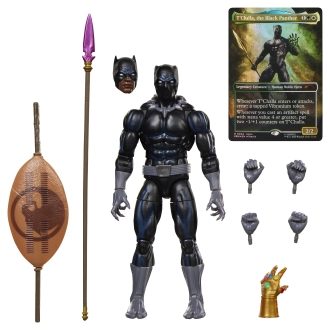Figura hasbro marvel legends series x magic: the gathering black panther
