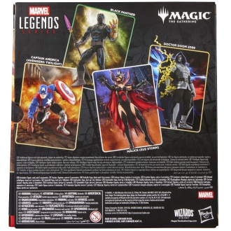 Figura hasbro marvel legends series x magic: the gathering capitan america