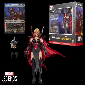 Figura hasbro marvel legends series x magic: the gathering malice (sue storm)