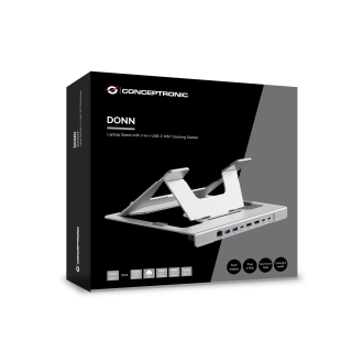 DOCKING USB-C  CON SOPORTE CONCEPTRONIC DONN35S 1xHDMI 4K 2xUSB-A 3.0 1xUSB-C 1xUSB-C 1xRJ45 PD 100W