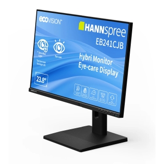 MONITOR 24" USB-C DP HDMI HANNSPREE EB241CJB TRANSFLECTIVE FHD 75Hz 6ms ALTAVOZ REGULABLE NEGRO