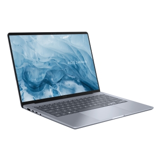 ASUS Zenbook 14 OLED UX3480QA-U1144W Copilot+ PC Copilot+ PC - Ordenador Portátil " WUXGA (Snapdragon X1-26-100, 16GB RAM, 256GB SSD, Adreno GPU, Windows 11 Home) Arctic Blue - Tec. QWERTY Esp