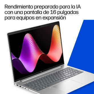HP ProBook 4 G2i 16 inch Notebook AI PC Wolf Pro Security Edition Intel Core 7 350 Portátil 40,6 cm (16") WUXGA 32 GB LPDDR5x-SDRAM 1 TB SSD Wi-Fi 7 (802.11be) Windows 11 Pro Plata