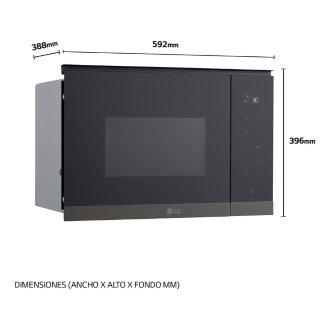 MICROONDAS LG MG7Z2593B GRILL 25L NEGRO DSP INT
