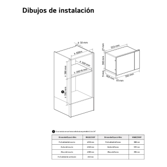 MICROONDAS LG MG7Z2593B GRILL 25L NEGRO DSP INT