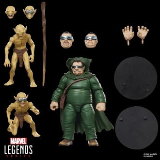 Pack 3 figuras hasbro marvel legends series fantastic four marvel's mole man & moloids