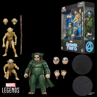 Pack 3 figuras hasbro marvel legends series fantastic four marvel's mole man & moloids