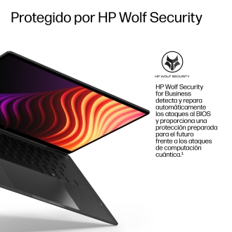 HP EliteBook X G2i 14 inch Notebook Next Gen AI PC Wolf Pro Security Edition Copilot+ PC Intel Core Ultra 5 325 Portátil 35,6 cm (14") WUXGA 16 GB LPDDR5x-SDRAM 512 GB SSD Wi-Fi 7 (802.11be) Windows 11 Pro Negro