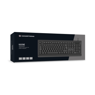TECLADO CONCEPTRONIC KAYNE01ES V2 CON LECTOR DNIe COMPATIBLE CON DNI 3.0 Y TARJETA SANITARIA