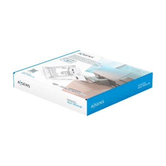 AISENS Soporte de Sobremesa Ajustable para Portatil / Tablet con USB-C Docking 7 en 1, Gris