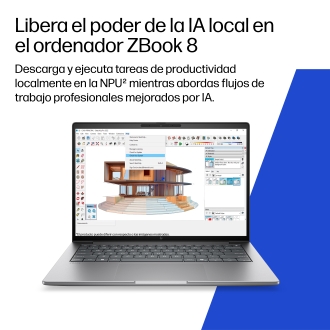 Portatil hp zbook 8 g2a mobile workstation copilot+ pc rai9hxp - 470 -  32gb -  ssd 1tb -  16 pulgadas fhd+ -  w11p