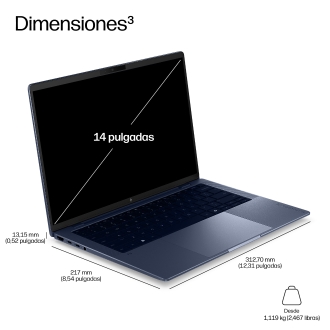 Portatil hp elitebook x g2a notebook ai rai7p - 450 -  32gb -  ssd 1tb -  14 pulgadas fhd+ -  w11p