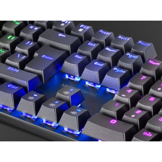 TECLADO MARS GAMING USB MK422 MECANICO SWITCH BROWN FRGB ITALIANO NEGRO