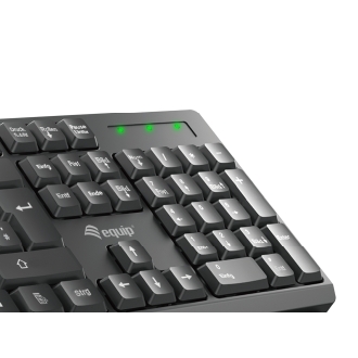 TECLADO Y MOUSE EQUIP LIFE WIRELESS COMBO 2.4GHZ COLOR NEGRO PORTUGUES 245222