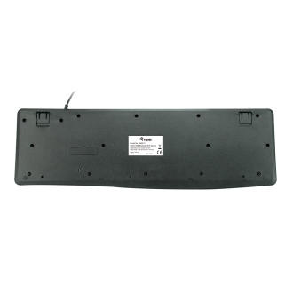 TECLADO EQUIP USB 245210 RESISTENTE DERRAMES 105 TECLAS ALEMAN NEGRO 245210