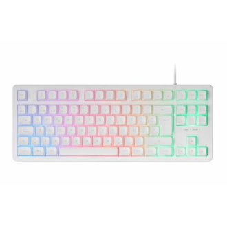 TECLADO MARS GAMING USB MK023 TKL H-MECH FRGB FRANCES BLANCO