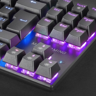 TECLADO MARS GAMING USB MK80 TKL MECANICO SWITCH BROWN FRGB ITALIANO NEGRO
