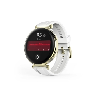 SMARTWATCH HAMA 7000 AMOLED 1.32" IP68 3ATM MANOS LIBRES DIFERENTES SENSORES BLANCO ORO