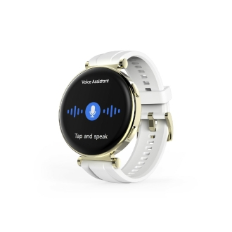 SMARTWATCH HAMA 7000 AMOLED 1.32" IP68 3ATM MANOS LIBRES DIFERENTES SENSORES BLANCO ORO