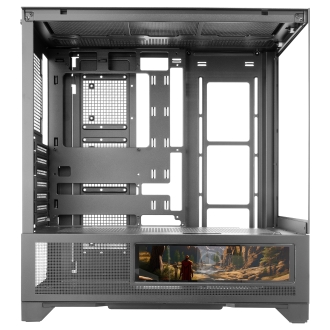 CAJA ATX MARS GAMING MCLCDX NEGRO CRISTAL TEMPLADO CONTINUO LCD GPU 425mm 3x2.5 o 3x3.5