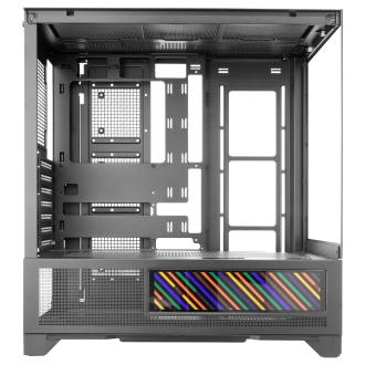 CAJA ATX MARS GAMING MCLCDX NEGRO CRISTAL TEMPLADO CONTINUO LCD GPU 425mm 3x2.5 o 3x3.5