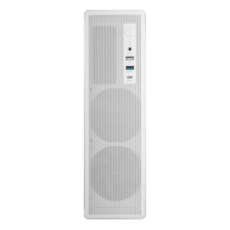 Caja Tacens 2AEROSLIM500 Slim 500W mATX mesh USB-C blanco