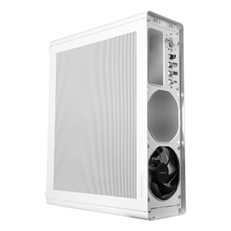 Caja Tacens 2AEROSLIM500 Slim 500W mATX mesh USB-C blanco