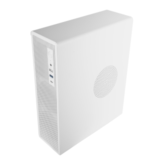 Caja Tacens 2AEROSLIM500 Slim 500W mATX mesh USB-C blanco