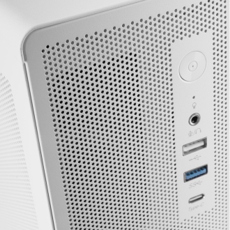 Caja Tacens 2AEROSLIM500 Slim 500W mATX mesh USB-C blanco