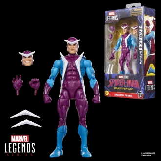 Figura hasbro marvel legends series spider - man marvel's boomerang