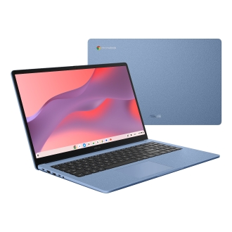 ASUS Chromebook CM1505CM4A-S70064 - Ordenador Portátil 15.6" Full HD (MediaTek Kompanio 540, 4GB RAM, 128GB eMMC, ARM Mali-G57 MC2, ChromeOS) Azul Tela - Teclado QWERTY español
