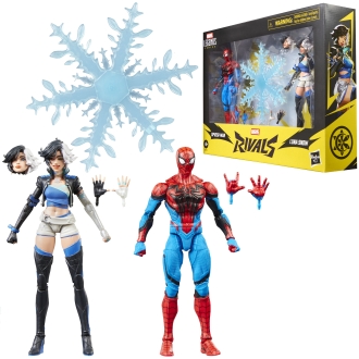 Figura hasbro marvel rivals spider - man & luna snow