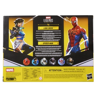 Figura hasbro marvel rivals spider - man & luna snow