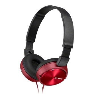 Auriculares Sony MDR-ZX310AP compactos jack 3.5mm rojo