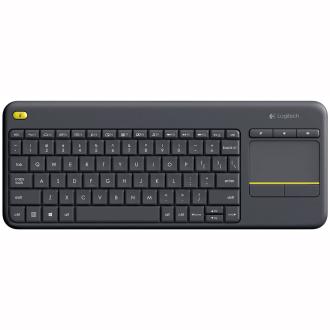 Teclado inalámbrico Logitech K400 Plus con touch negro