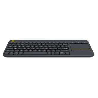Teclado inalámbrico Logitech K400 Plus con touch negro