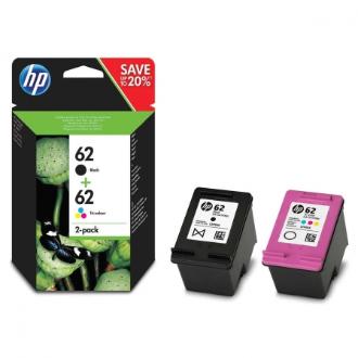 Pack 2 cartuchos HP 62 color y negro