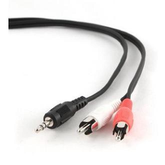 Cable de audio Gembird 1x3,5mm macho a 2xRCA macho 2,5m