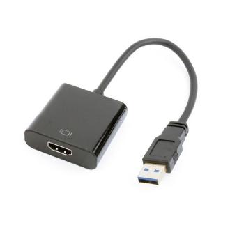 Adaptador Gembird USB-A 3.0 macho a HDMI hembra negro