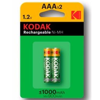 Pila recargable Kodak Ni-MH AAA 2 unidades 1000 mAh