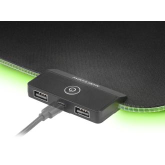 Alfombrilla Mars Gaming MMPRGB2 RGB XL con hub USB
