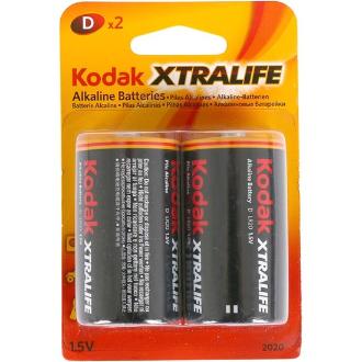 Pila Kodak alcalina XtraLife D LR20 blister 2 unidades